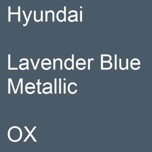 Hyundai, Lavender Blue Metallic, OX.